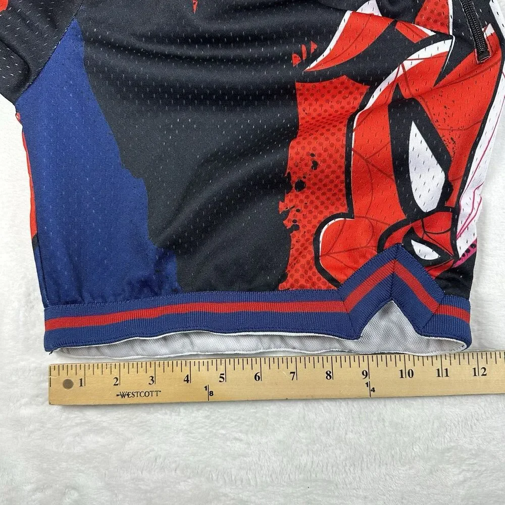Project X SVNS Spider Man Basketball Shorts Mens Medium Mesh Zip